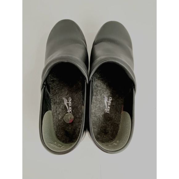Dansko Leather Clogs Women's 40 Black Matte Classics Comfort Flats Work 9 - 9.5 - Picture 7 of 7